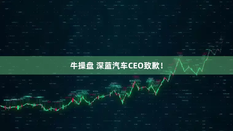 牛操盘 深蓝汽车CEO致歉！